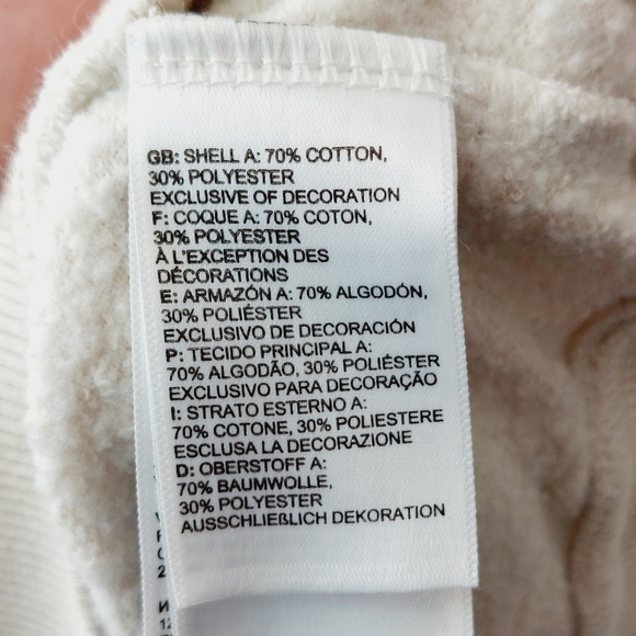 The North Face Women's White Cotton White Chest Logo Hoodie P2444 - Picture 6 of 9